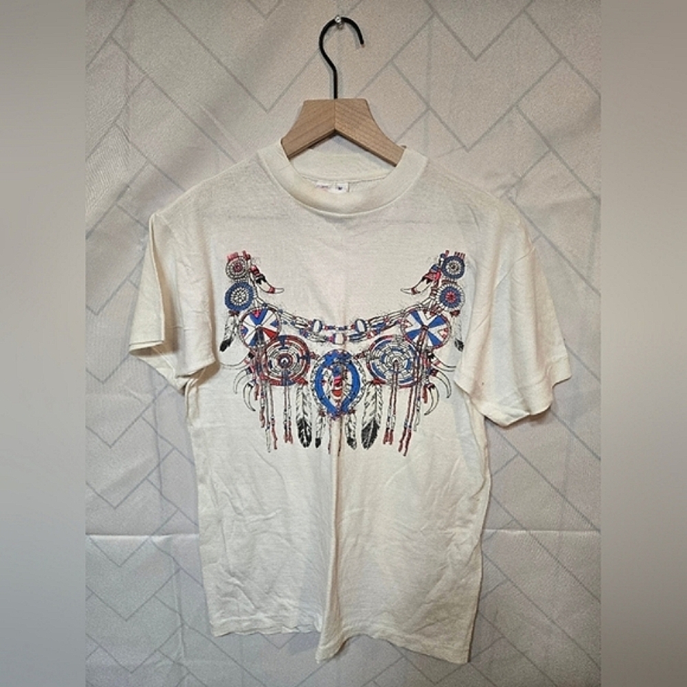 Vintage 1990s Retro Native American T-Shirt